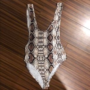 Nasty Gal snake print body suit